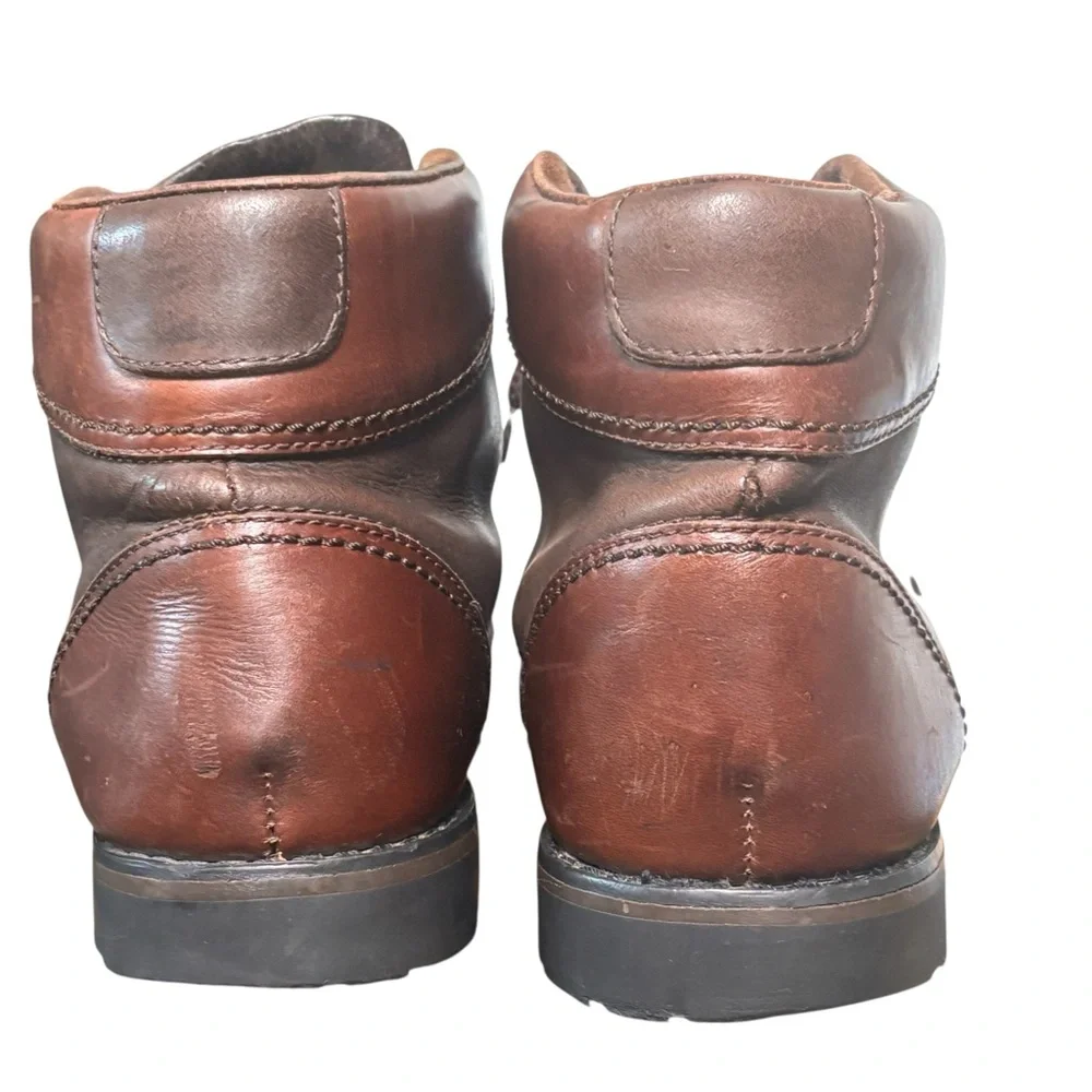 Frye Leather Hiking Chukka Ankle Boots Lug Sole Trail Outdoor Mens 10M
